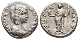 JULIA DOMNA (Augusta, 193-217). Denarius. Laodicea ad Mare.

Obv: IVLIA DOMNA AVG.
Draped bust right.
Rev: VENER VICT.
Venus standing left, holding ap...