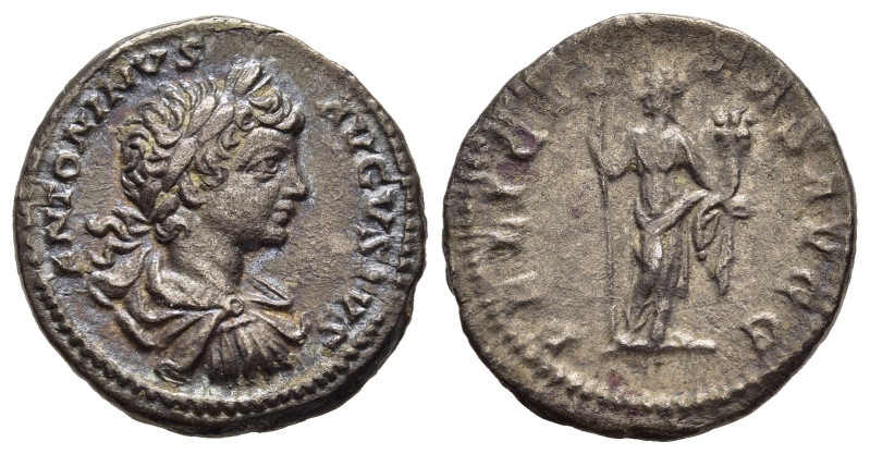 CARACALLA (198-217). Denarius. Rome.

Obv: ANTONINVS AVGVSTVS.
Laureate, draped ...