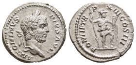 CARACALLA (198-217). Denarius. Rome.

Obv: ANTONINVS PIVS AVG.
Laureate head right.
Rev: PONTIF TR P XIII COS III.
Virtus standing right with spear an...