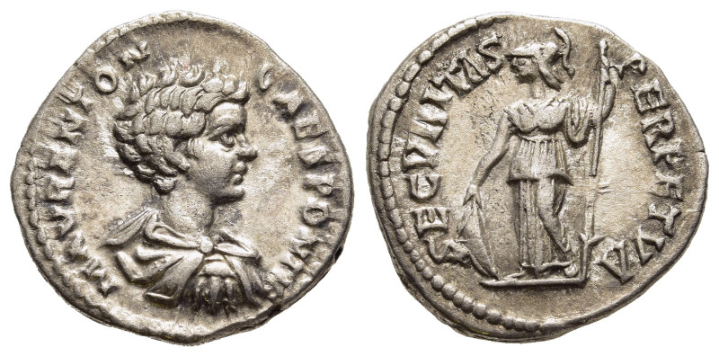 CARACALLA (198-217). Denarius. Laodicea ad Mare.

Obv: M AVR ANTON CAES PONTIF.
...