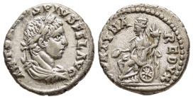 ELAGABALUS (218-222). Denarius. Antioch.

Obv: ANTONINVS PIVS FEL AVG.
Laureate, draped and cuirassed bust right.
Rev: FORTVNA REDVX.
Fortuna seated l...