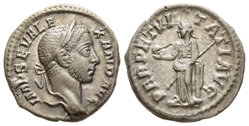 SEVERUS ALEXANDER (222-235). Denarius. Rome.

Obv: IMP SEV ALEXAND AVG.
Laureate...