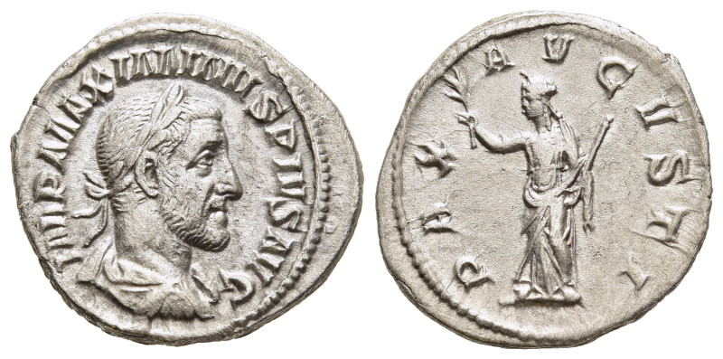 MAXIMINUS THRAX (235-238). Denarius. Rome.

Obv: IMP MAXIMINVS PIVS AVG.
Laureat...