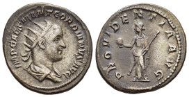 GORDIAN III (238-244). Antoninianus. Rome.

Obv: IMP CAES M ANT GORDIANVS AVG.
Radiate, draped and cuirassed bust right.
Rev: PROVIDENTIA AVG.
Provide...