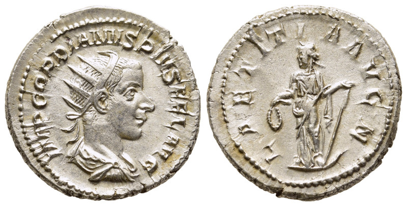 GORDIAN III (238-244). Antoninianus. Rome.

Obv: IMP GORDIANVS PIVS FEL AVG.
Rad...