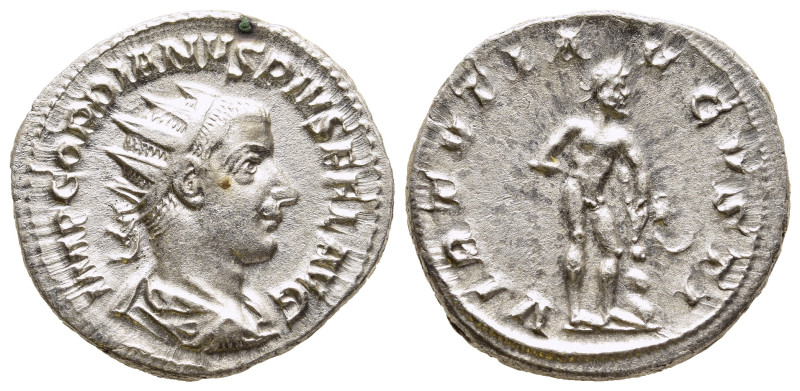 GORDIAN III (238-244). Antoninianus. Rome.

Obv: IMP GORDIANVS PIVS FEL AVG.
Rad...