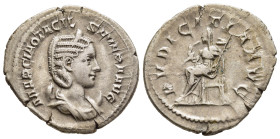 OTACILIA SEVERA (Augusta, 244-249). Antoninianus. Rome.

Obv: MARCIA OTACIL SEVERA AVG.
Draped bust right, wearing stephane and set upon crescent.
Rev...