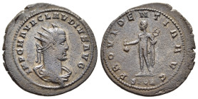 CLAUDIUS II GOTHICUS (268-270). Antoninianus. Smyrna.

Obv: IMP C M AVR CLAVDIVS AVG.
Radiate, draped and cuirassed bust right; seen from the rear.
Re...
