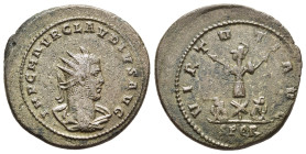 CLAUDIUS II GOTHICUS (268-270). Antoninianus. Smyrna.

Obv: IMP C M AVR CLAVDIVS AVG.
Radiate, draped and cuirassed bust right; seen from the rear.
Re...
