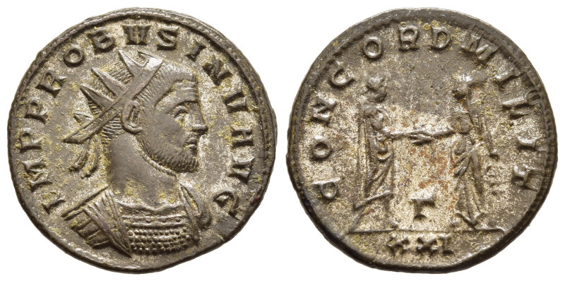 PROBUS (276-282). Antoninianus. Siscia.

Obv: IMP PROBVS INV AVG.
Radiate and cu...