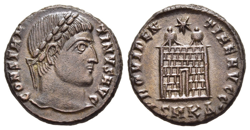 CONSTANTINE I THE GREAT (307/10-337). Follis. Cyzicus.

Obv: CONSTANTINVS AVG.
L...