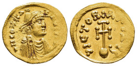 CONSTANS II (641-668). GOLD Semissis. Constantinople.

Obv: δ N CONSTANTINЧ P P AV.
Diademed, draped and cuirassed bust right.
Rev: VICTORIA AVGЧ ς.
C...