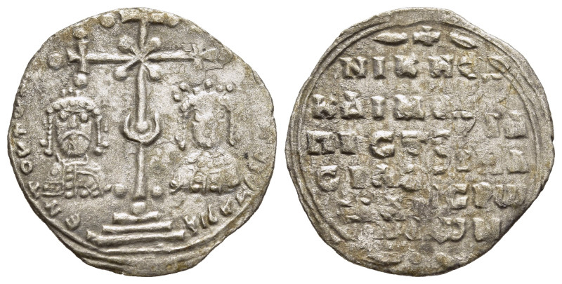 NICEPHORUS III BOTANIATES with MARIA (1078-1081). Miliaresion. Constantinople.

...