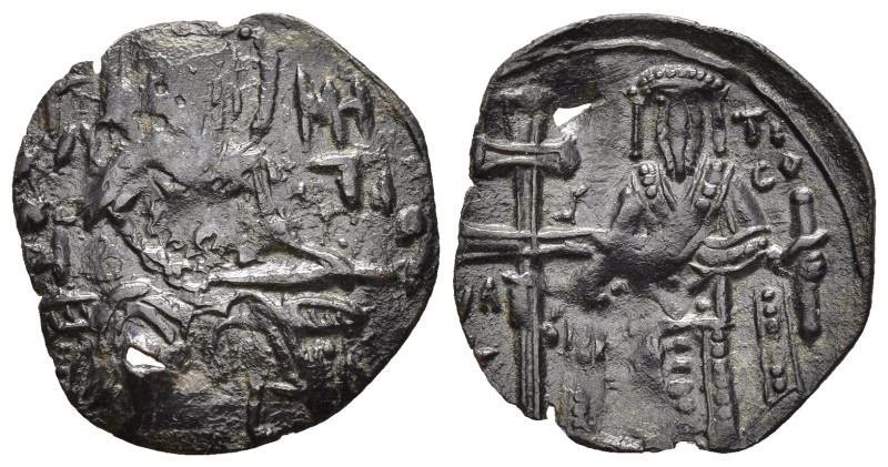 ANDRONICUS II PALEOLOGUS (1282-1328). Trachy. Thessalonica.

Obv: St. Demetrius ...