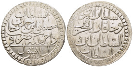 ISLAMIC. Ottoman Empire. Mustafa III (1171-1187 AH) Çifte Zolta or Altmışlık. Qustantiniya (Istanbul). Dated AH 1179.

Pere 632.

Condition: Mint stat...