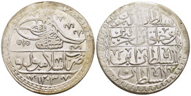 ISLAMIC. Ottoman Empire. Selim III (1203-1222 AH). Yüzlük or 2 1/2 Kurush. Qustantiniya (Istanbul). Dated AH 1204.

Pere 705.

Condition: Extremely fi...