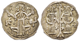 BULGARIA. Second Empire. Ivan Alexander (1331-1371). Grosso Matapan.

Obv: Christ standing facing before seat, raising hands in benediction; IC XC and...