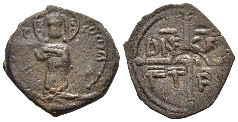 CRUSADER STATES. Antioch. Roger of Salerno (Regent, 1112-1119). Follis.

Obv: IC...