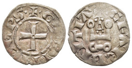 CRUSADER STATES. Frankish Greece. Achaia. Guillaume II de Villehardouin (1246-1278). Denier Tournois. Glarenza (modern Kyllini in Elis).

Obv: +•G PRI...