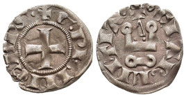 CRUSADER STATES. Frankish Greece. Achaia. Guillaume II de Villehardouin (1246-1278). Denier Tournois. Glarenza (modern Kyllini in Elis).

Obv: +•G• PR...