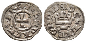 CRUSADER STATES. Frankish Greece. Achaia. Philip of Taranto (1307-1313). Denier Tournois. Glarenza (modern Kyllini in Elis).

Obv: + PhS P ACh TAR´ • ...