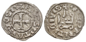 CRUSADER STATES. Frankish Greece. Despotate of Epirus. Philip of Taranto (1307-1313). Denier Tournois. Lepanto.

Obv: +(fleur-de-lis)PhS• P• TAR' DЄSP...