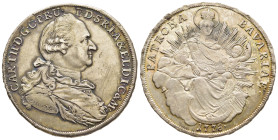 DEUTSCHE MÜNZEN. Bayern, Kurfürstentum. Karl Theodor (1777-1799). Madonnentaler 1778. München.

Witt. 2347; Hahn 345; Dav. 1963.

Condition: Vorzüglic...