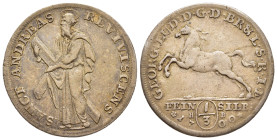 DEUTSCHE MÜNZEN. Braunschweig-Calenberg-Hannover. Georg Ludwig (1698-1714). 1/3 Taler 1700. HB- Clausthal. Feinsilber. Ausbeute der Grube St. Andreas....