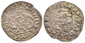 DEUTSCHE MÜNZEN. Bremen, Erzbistum. Johann Friedrich von Holstein-Gottorp (1596-1634). Doppelschilling. Burg auf Fehmarn.

Jungk 341; Behr. 776. 

Con...