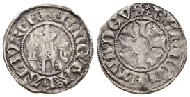 DEUTSCHE MÜNZEN. Hamburg, Stadt. Witten (nach 1378).

Vs: Stadtburg.
Rs: Kreuz, in der Mitte leerer Kreis, in den Winkeln je ein Nesselblatt.

Gaedech...