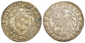 DEUTSCHE MÜNZEN. Nürnberg, freie Reichsstadt. Sigismund von Luxemburg (1410-1437). Schilling.

Kellner 104.

Condition: Sehr schön- vorzüglich, Prägeg...