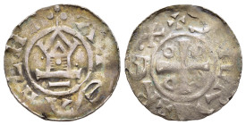 DEUTSCHE MÜNZEN. Sachsen. Goslar(?), königliche Münzstätte. Otto III (983-1002). Otto-Adelheid Pfennig (ca. 1000).

Vs: DI GRA REX, Kreuz mit O-D-D-O ...