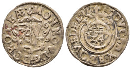 DEUTSCHE MÜNZEN. Quedlinburg, Abtei. Dorothea von Sachsen (1610-1617). 1/24 Taler (Groschen) 1615.

Mehl 387.

Condition: Sehr schön+.

Weight: 1,39 g...