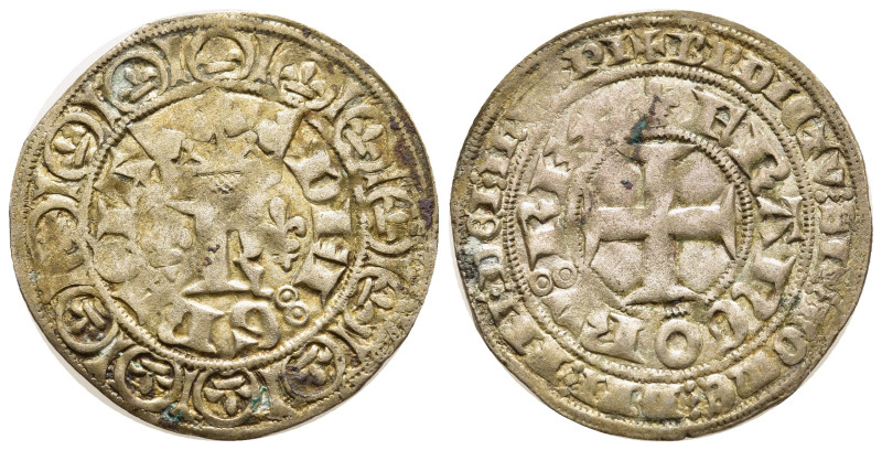 FRANCE. Royal. Charles V (1364-1380). Blanc au K. 

Dup.263, Roberts 3351.

Cond...