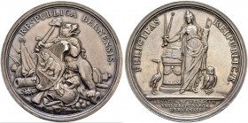 SCHWEIZ 
 Bern 
 Sechzehnerpfennig o. J. (ab 1742). Stempel von J. Dassier. 90.39 g. Schweizer Medaillen 631. Gutes vorzüglich.