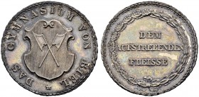 SCHWEIZ 
 Bern 
 Biel 
 Gymnasialprämie o. J. (1826-1836). Silber. 7.39 g. Schweizer Medaillen 776. Meier 183. Selten. Nur ca. 300 Exemplare gepräg...