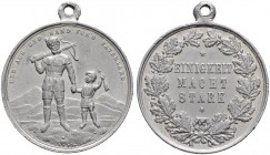 SCHWEIZ 
 Schützentaler, Schützenmedaillen & Schützenvaria 
 Gesamtschweiz / Diverse Medaillen 
 Weissmetallmedaille o. J. (um 1900). Unbekannter O...