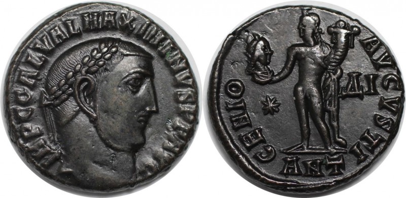 Römische Münzen, MÜNZEN DER RÖMISCHEN KAISERZEIT. Maximinus II. Daia. 1/2 Follis...