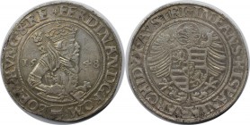 RDR – Habsburg – Österreich, RÖMISCH-DEUTSCHES REICH. Ferdinand I. (1521-1564). Taler 1548, Silber. Sehr schön-vorzüglich