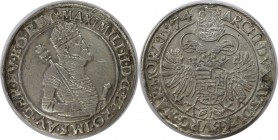 RDR – Habsburg – Österreich, RÖMISCH-DEUTSCHES REICH. Maximilian II. (1564-1576). Reichstaler 1574 KB, Silber. Dav. 8058. Sehr schön-vorzüglich. Selte...