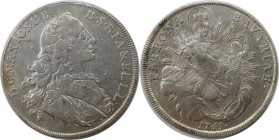 Altdeutsche Münzen und Medaillen, BAYERN / BAVARIA. Maximilian III. Joseph (1745-1777). Madonnentaler 1765, Silber. Dav. 1953. Vorzüglich