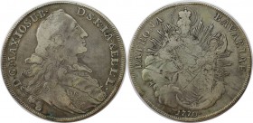 Altdeutsche Münzen und Medaillen, BAYERN / BAVARIA. Maximilian III. Joseph (1745-1777). Madonnentaler 1770, Silber. Dav. 1954. Sehr schön+