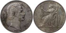 Altdeutsche Münzen und Medaillen, BAYERN / BAVARIA. Ludwig II (1864-1886). Vereinstaler 1871, „Siegestaler“ mit der „Bavaria“. Silber. AKS 188. Vorzüg...