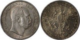 Altdeutsche Münzen und Medaillen, BRANDENBURG IN PREUSSEN. Wilhelm I. (1861-1888). Vereinstaler 1869 A, Silber. Jaeger 96. Thun 270. AKS 99. Vorzüglic...