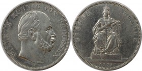 Altdeutsche Münzen und Medaillen, BRANDENBURG IN PREUSSEN. Wilhelm I. (1861-1888). Siegestaler 1871 A, Sieg über Frankreich. Silber. AKS 118. Vorzügli...