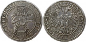 Altdeutsche Münzen und Medaillen, LÜBECK. Taler 1549, mit den Abzeichen der Bürgermeister Anton von Stiten und Nicolaus Bardewik. Silber. Dav. 9405. S...