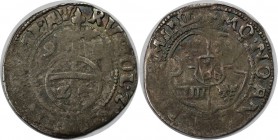 Altdeutsche Münzen und Medaillen, Minden-Bistum. Anton von Schauenburg (1587-1599). Selten. 1/24 Taler 1595, Silber. Schön