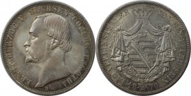 Altdeutsche Münzen und Medaillen, SACHSEN - COBURG - GOTHA. Ernst II. (1844-1893). Vereinstaler 1870 B, Silber. Sehr schön-vorzüglich