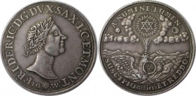 Altdeutsche Münzen und Medaillen, SACHSEN. SACHSEN-GOTHA, HERZOGTUM, AB 1672 SACHSEN-GOTHA-ALTENBURG. Friedrich I. allein, 1675-1680-1691. Feinsilbert...