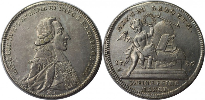 Altdeutsche Münzen und Medaillen, WÜRZBURG - BISTUM. Franz Ludwig von Erthal (17...